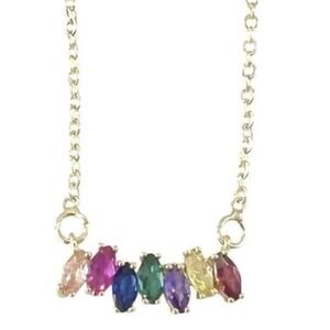 New Penelope Colored Stone Necklace ! 
Gorg!